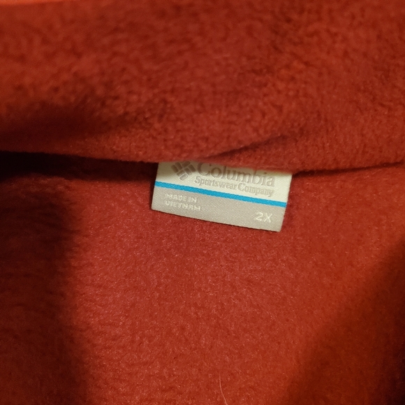 Columbia Women's 2Xl Pullover Fleece. Rust colored. NWT - Picture 4 of 9